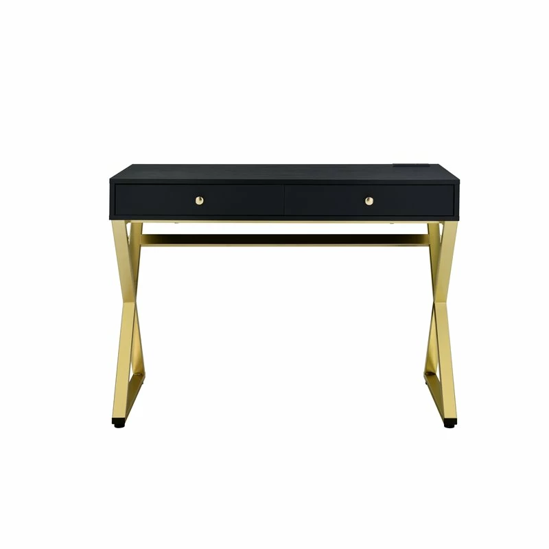 Wholesale โ๏ธ ACME Furniture ACME Coleen Vanity Desk In Black & Brass Finish ๐งจ 14 Wholesale โ๏ธ ACME Furniture ACME Coleen Vanity Desk In Black & Brass Finish ๐งจ - Image 12