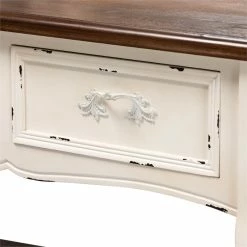 Wholesale ๐ฏ Baxton Studio Levron Brown And Antique White Finished Wood 2-Piece Vanity Set ๐ฅฐ 16 Wholesale ๐ฏ Baxton Studio Levron Brown And Antique White Finished Wood 2-Piece Vanity Set ๐ฅฐ -Living Room Sales Shop 2393653 5 L