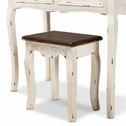 Wholesale ๐ฏ Baxton Studio Levron Brown And Antique White Finished Wood 2-Piece Vanity Set ๐ฅฐ 17 Wholesale ๐ฏ Baxton Studio Levron Brown And Antique White Finished Wood 2-Piece Vanity Set ๐ฅฐ -Living Room Sales Shop 2393653 6 L