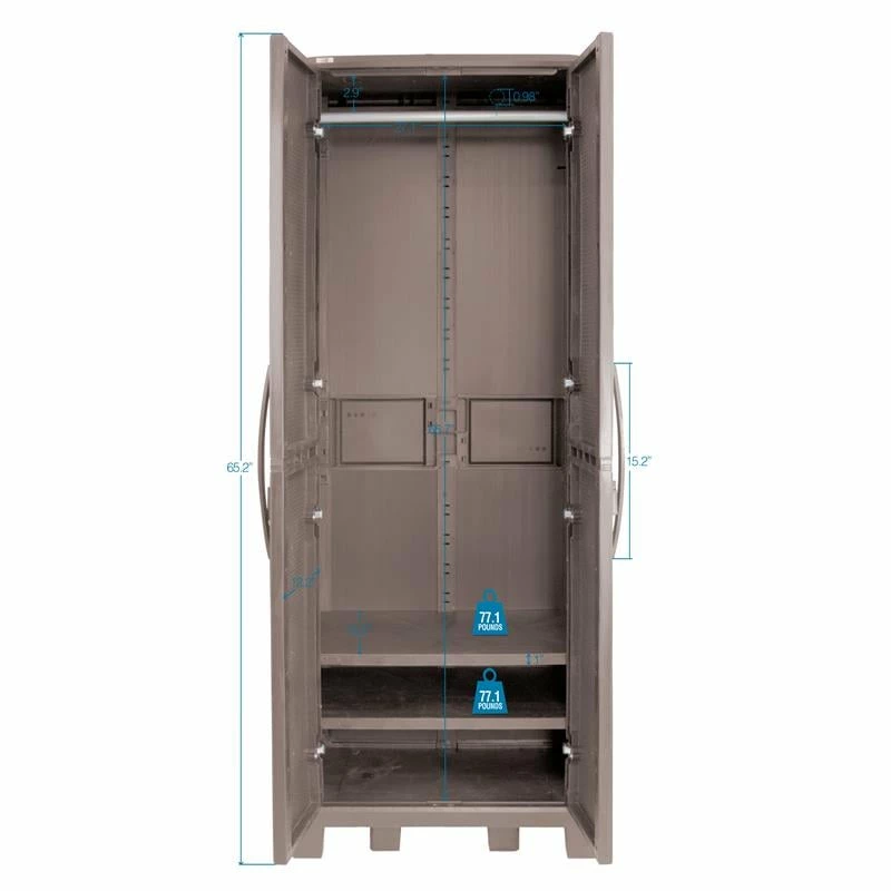 Best reviews of โ MQ Eclypse 3-Shelf Plastic Armoire Cabinet In Taupe ๐ 5 Best reviews of โ MQ Eclypse 3-Shelf Plastic Armoire Cabinet In Taupe ๐ - Image 3