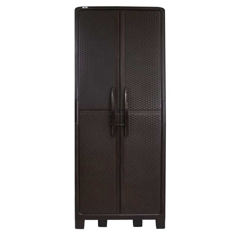 New π MQ Eclypse 3-Shelf Plastic Armoire Cabinet In Espresso π 3 New π MQ Eclypse 3-Shelf Plastic Armoire Cabinet In Espresso π