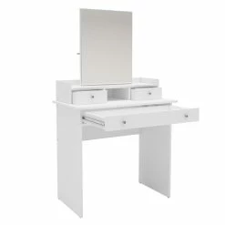 Buy ๐ BS Canada Import Decor Merced White 3-Drawers ๐ Dressing Table With Mirror ๐ 13 Buy ๐ BS Canada Import Decor Merced White 3-Drawers ๐ Dressing Table With Mirror ๐ -Living Room Sales Shop 2412187 3 L