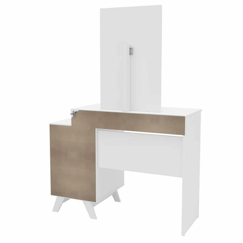 Deals π BS Canada Import Decor Santa Monica White 2-Drawer π Dressing Table With Mirror π₯° 4 Deals π BS Canada Import Decor Santa Monica White 2-Drawer π Dressing Table With Mirror π₯° - Image 2