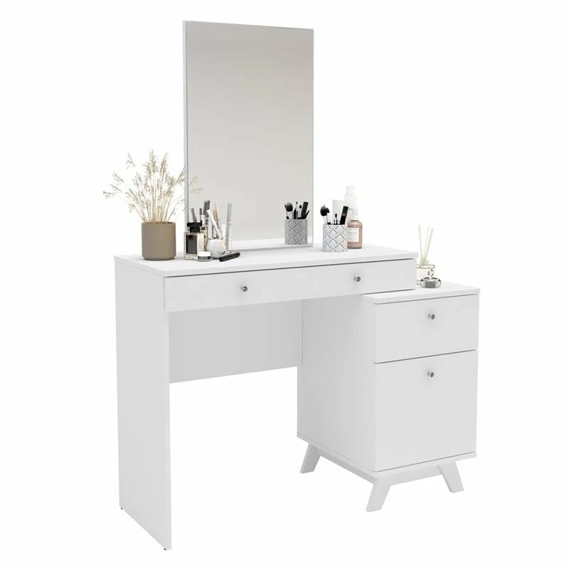 Deals π BS Canada Import Decor Santa Monica White 2-Drawer π Dressing Table With Mirror π₯° 7 Deals π BS Canada Import Decor Santa Monica White 2-Drawer π Dressing Table With Mirror π₯° - Image 5