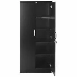 Discount 💯 Better Home Products Harmony Wood Two Door Armoire Wardrobe Cabinet In Black 🔥 13 Discount 💯 Better Home Products Harmony Wood Two Door Armoire Wardrobe Cabinet In Black 🔥 -Living Room Sales Shop 2423540 4 L