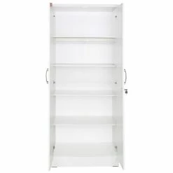 Budget ⭐ Better Home Products Harmony Wood Two Door Armoire Wardrobe Cabinet In White 💯 12 Budget ⭐ Better Home Products Harmony Wood Two Door Armoire Wardrobe Cabinet In White 💯 -Living Room Sales Shop 2423596 3 L