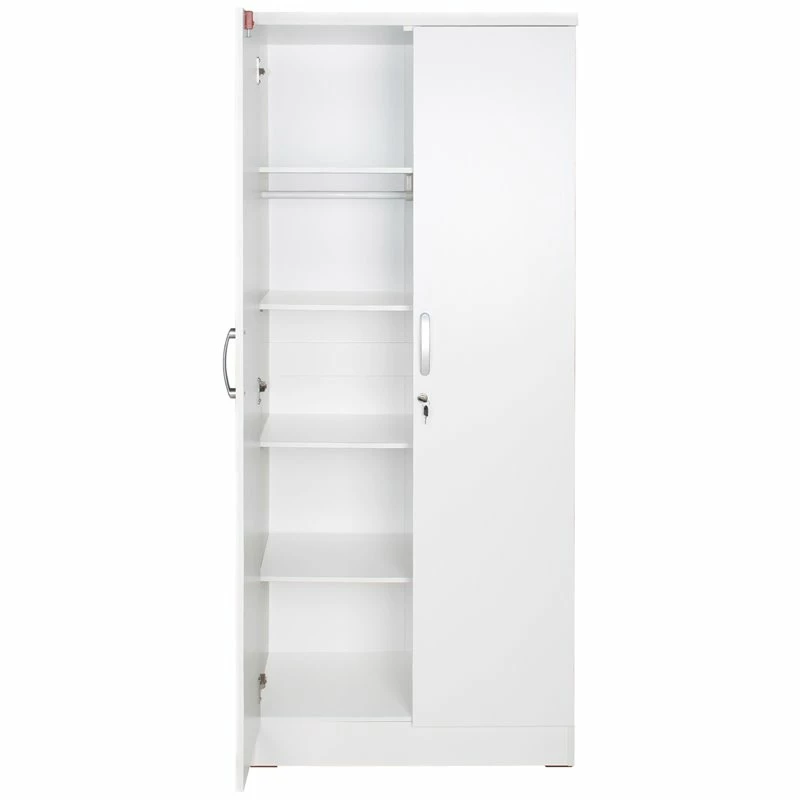 Budget ⭐ Better Home Products Harmony Wood Two Door Armoire Wardrobe Cabinet In White 💯 7 Budget ⭐ Better Home Products Harmony Wood Two Door Armoire Wardrobe Cabinet In White 💯 - Image 5