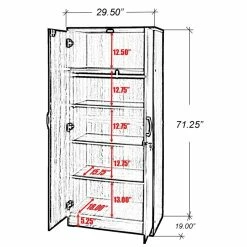 Budget ⭐ Better Home Products Harmony Wood Two Door Armoire Wardrobe Cabinet In White 💯 15 Budget ⭐ Better Home Products Harmony Wood Two Door Armoire Wardrobe Cabinet In White 💯 -Living Room Sales Shop 2423596 6 L