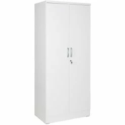 Budget ⭐ Better Home Products Harmony Wood Two Door Armoire Wardrobe Cabinet In White 💯