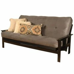 Best Sale 🥰 Kodiak Furniture Cotton And Foam Full-size Futon Mattress In Suede Gray 🎁