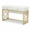 Cheapest ๐ Maklaine Modern Gold Lattice Vanity In White Finish Wood ๐คฉ 1 Cheapest ๐ Maklaine Modern Gold Lattice Vanity In White Finish Wood ๐คฉ -Living Room Sales Shop 2433404 L