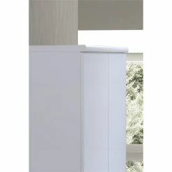 Coupon 💯 Pemberly Row 2 Door Wooded Armoire With 4 Shelves In White Finish ❤️ -Living Room Sales Shop 2434689 5 L