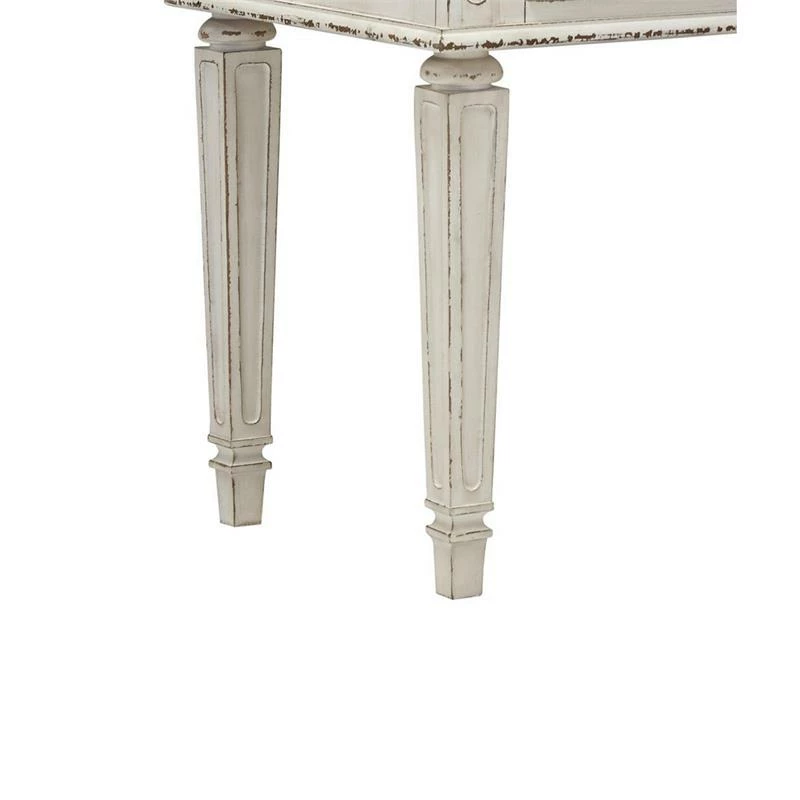 Best deal ๐ Bowery Hill 59.38" Contemporary Wood Stool Set With Tapered Legs In White/Brown ๐งจ 6 Best deal ๐ Bowery Hill 59.38" Contemporary Wood Stool Set With Tapered Legs In White/Brown ๐งจ - Image 4