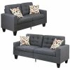 Discount โ Maklaine 2-piece Modern Style Linen Fabric Sofa Set In Gray Finish ๐ 2 Discount โ Maklaine 2-piece Modern Style Linen Fabric Sofa Set In Gray Finish ๐ -Living Room Sales Shop 2436797 L