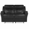 Promo ✨ LifeStyle Solutions Relax A Lounger Parson Recliner Set In Black Faux Leather Upholstery 🎉 2 Promo ✨ LifeStyle Solutions Relax A Lounger Parson Recliner Set In Black Faux Leather Upholstery 🎉 -Living Room Sales Shop 2444931 9 L