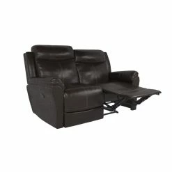 Brand new ✨ LifeStyle Solutions Relax A Lounger Parson Recliner Set In Brown Faux Leather Upholstery 😉 -Living Room Sales Shop 2444932 3 L