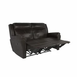 Brand new ✨ LifeStyle Solutions Relax A Lounger Parson Recliner Set In Brown Faux Leather Upholstery 😉 -Living Room Sales Shop 2444932 4 L