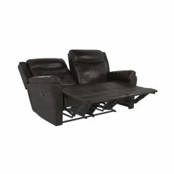 Brand new ✨ LifeStyle Solutions Relax A Lounger Parson Recliner Set In Brown Faux Leather Upholstery 😉 -Living Room Sales Shop 2444932 5 L