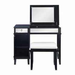 Cheap π Riverbay Furniture Modern Wood And Mirrored Vanity Set In Black β¨ 35 Cheap π Riverbay Furniture Modern Wood And Mirrored Vanity Set In Black β¨ -Living Room Sales Shop 2450544 18 L