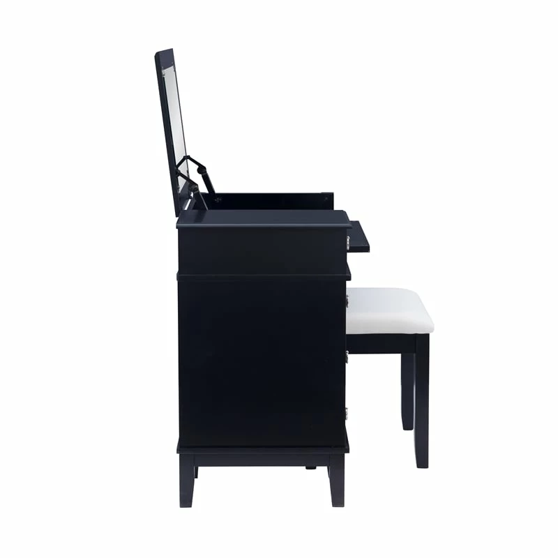 Cheap π Riverbay Furniture Modern Wood And Mirrored Vanity Set In Black β¨ 13 Cheap π Riverbay Furniture Modern Wood And Mirrored Vanity Set In Black β¨ - Image 11