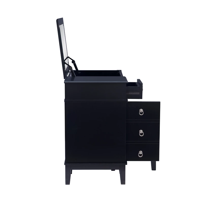 Cheap π Riverbay Furniture Modern Wood And Mirrored Vanity Set In Black β¨ 14 Cheap π Riverbay Furniture Modern Wood And Mirrored Vanity Set In Black β¨ - Image 12