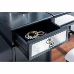 Cheap π Riverbay Furniture Modern Wood And Mirrored Vanity Set In Black β¨ 50 Cheap π Riverbay Furniture Modern Wood And Mirrored Vanity Set In Black β¨ -Living Room Sales Shop 2450544 33 L