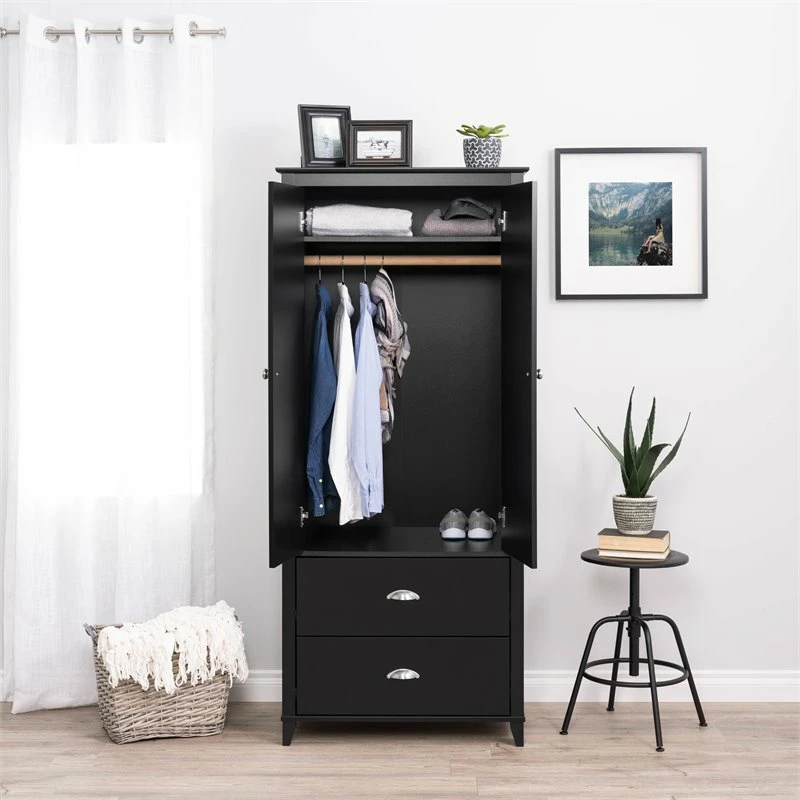 Flash Sale 👍 Pemberly Row Contemporary Wardrobe Armoire In Black 👏 5 Flash Sale 👍 Pemberly Row Contemporary Wardrobe Armoire In Black 👏 - Image 3