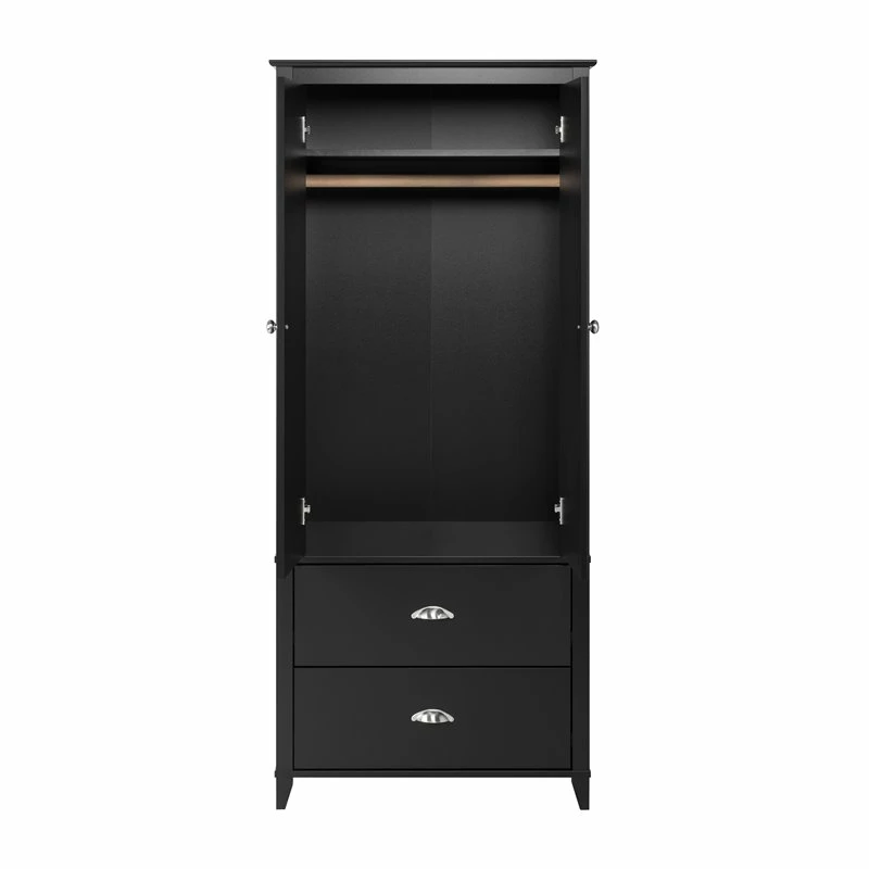 Flash Sale 👍 Pemberly Row Contemporary Wardrobe Armoire In Black 👏 9 Flash Sale 👍 Pemberly Row Contemporary Wardrobe Armoire In Black 👏 - Image 7