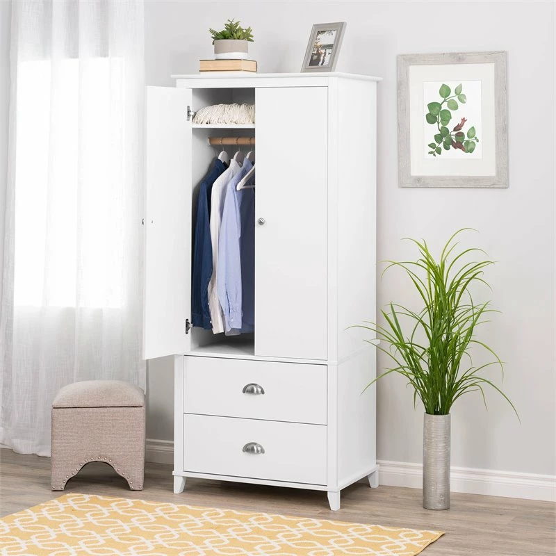 Coupon 🔥 Pemberly Row Contemporary Wardrobe Armoire In White 🥰 6 Coupon 🔥 Pemberly Row Contemporary Wardrobe Armoire In White 🥰 - Image 4