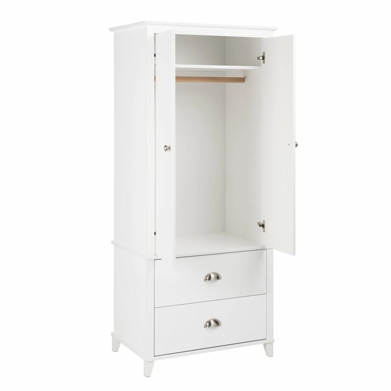 Coupon 🔥 Pemberly Row Contemporary Wardrobe Armoire In White 🥰 7 Coupon 🔥 Pemberly Row Contemporary Wardrobe Armoire In White 🥰 - Image 5