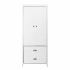 Coupon 🔥 Pemberly Row Contemporary Wardrobe Armoire In White 🥰 15 Coupon 🔥 Pemberly Row Contemporary Wardrobe Armoire In White 🥰 -Living Room Sales Shop 2452070 5 L