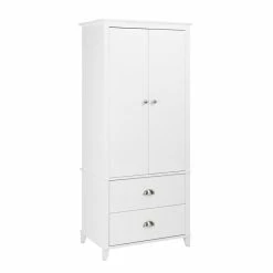 Coupon 🔥 Pemberly Row Contemporary Wardrobe Armoire In White 🥰