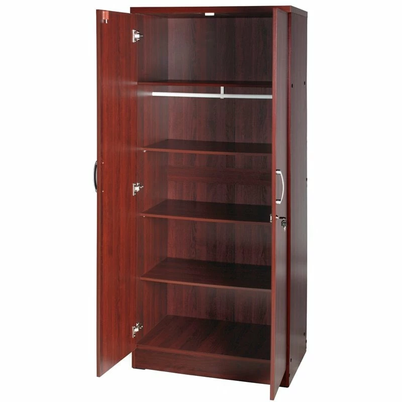 Deals π₯° Pemberly Row Modern Wood Two Door Armoire Wardrobe Cabinet In Mahogany π 6 Deals π₯° Pemberly Row Modern Wood Two Door Armoire Wardrobe Cabinet In Mahogany π - Image 4
