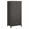 Coupon 🧨 Bush Somerset Large Armoire Cabinet In Storm Gray - Engineered Wood 🥰 -Living Room Sales Shop 2464930 L