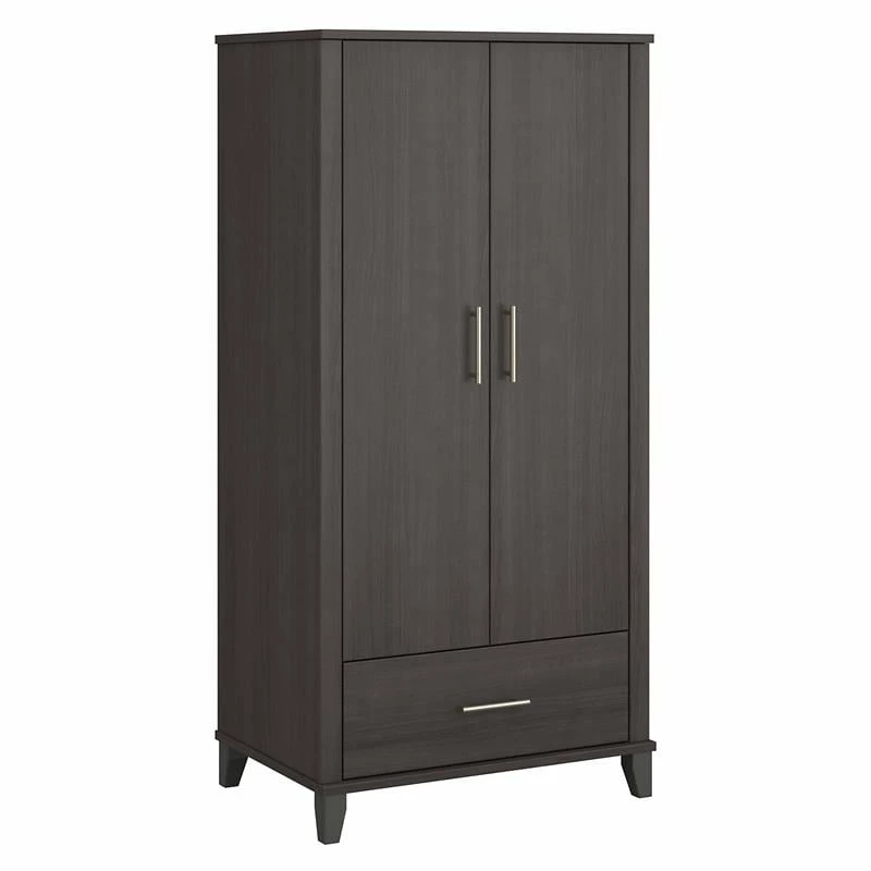Coupon ๐งจ Bush Somerset Large Armoire Cabinet In Storm Gray - Engineered Wood ๐ฅฐ 3 Coupon ๐งจ Bush Somerset Large Armoire Cabinet In Storm Gray - Engineered Wood ๐ฅฐ
