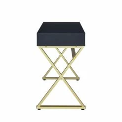 Best Pirce โ๏ธ Bowery Hill Contemporary Vanity Desk In Black & Brass Finish ๐ 21 Best Pirce โ๏ธ Bowery Hill Contemporary Vanity Desk In Black & Brass Finish ๐ -Living Room Sales Shop 2469716 3 L