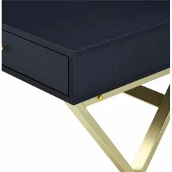 Best Pirce โ๏ธ Bowery Hill Contemporary Vanity Desk In Black & Brass Finish ๐ 25 Best Pirce โ๏ธ Bowery Hill Contemporary Vanity Desk In Black & Brass Finish ๐ -Living Room Sales Shop 2469716 7 L