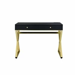 Best Pirce โ๏ธ Bowery Hill Contemporary Vanity Desk In Black & Brass Finish ๐ 26 Best Pirce โ๏ธ Bowery Hill Contemporary Vanity Desk In Black & Brass Finish ๐ -Living Room Sales Shop 2469716 8 L