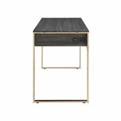 Cheapest π Bowery Hill Modern Vanity Desk In Champagne Gold & Weathered Oak Finish π₯° 12 Cheapest π Bowery Hill Modern Vanity Desk In Champagne Gold & Weathered Oak Finish π₯° -Living Room Sales Shop 2469960 2 L