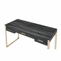 Cheapest π Bowery Hill Modern Vanity Desk In Champagne Gold & Weathered Oak Finish π₯° 14 Cheapest π Bowery Hill Modern Vanity Desk In Champagne Gold & Weathered Oak Finish π₯° -Living Room Sales Shop 2469960 4 L