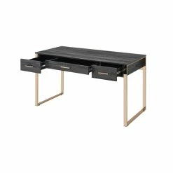 Cheapest π Bowery Hill Modern Vanity Desk In Champagne Gold & Weathered Oak Finish π₯° 15 Cheapest π Bowery Hill Modern Vanity Desk In Champagne Gold & Weathered Oak Finish π₯° -Living Room Sales Shop 2469960 5 L