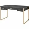 Cheapest π Bowery Hill Modern Vanity Desk In Champagne Gold & Weathered Oak Finish π₯° 2 Cheapest π Bowery Hill Modern Vanity Desk In Champagne Gold & Weathered Oak Finish π₯° -Living Room Sales Shop 2469960 L