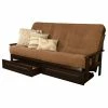 Discount 🤩 Kodiak Furniture Foam Queen-size Futon Mattress W/Mocha Brown Fabric Cover ⌛