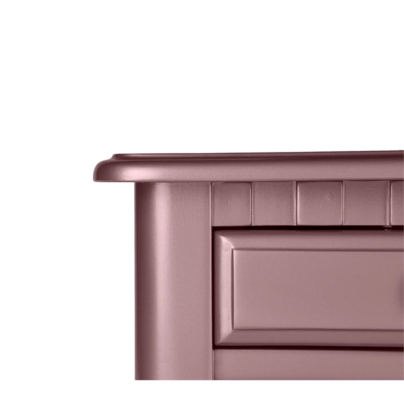 Best deal 🤩 Cooper Furniture Wood Vanity Set With Mirror And Stool In Pink Rose Gold Color 🤩 5 Best deal 🤩 Cooper Furniture Wood Vanity Set With Mirror And Stool In Pink Rose Gold Color 🤩 - Image 3