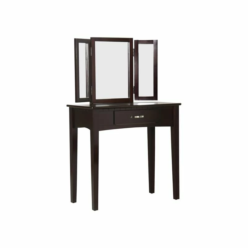 Buy π₯° Bowery Hill Transitional Wood 3-Piece Vanity Set In Espresso βοΈ 6 Buy π₯° Bowery Hill Transitional Wood 3-Piece Vanity Set In Espresso βοΈ - Image 4