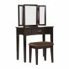 Buy 🥰 Bowery Hill Transitional Wood 3-Piece Vanity Set In Espresso ✔️ -Living Room Sales Shop 2484777 5 L