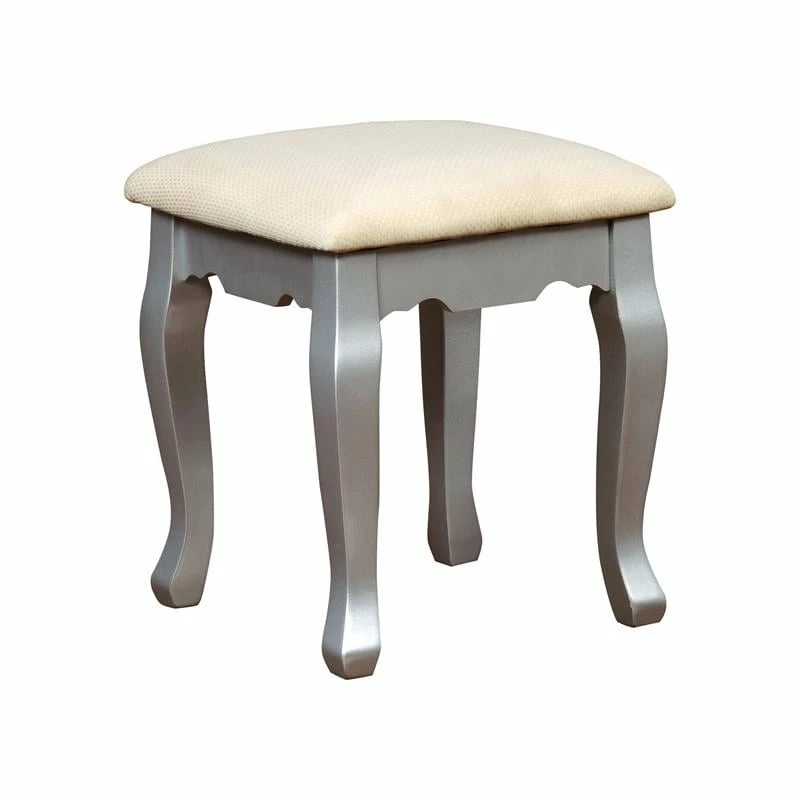 Promo π Bowery Hill Traditional Wood 3-Piece Bedroom Vanity Set In Silver β 4 Promo π Bowery Hill Traditional Wood 3-Piece Bedroom Vanity Set In Silver β - Image 2