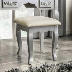 Promo π Bowery Hill Traditional Wood 3-Piece Bedroom Vanity Set In Silver β 15 Promo π Bowery Hill Traditional Wood 3-Piece Bedroom Vanity Set In Silver β -Living Room Sales Shop 2484851 4 L