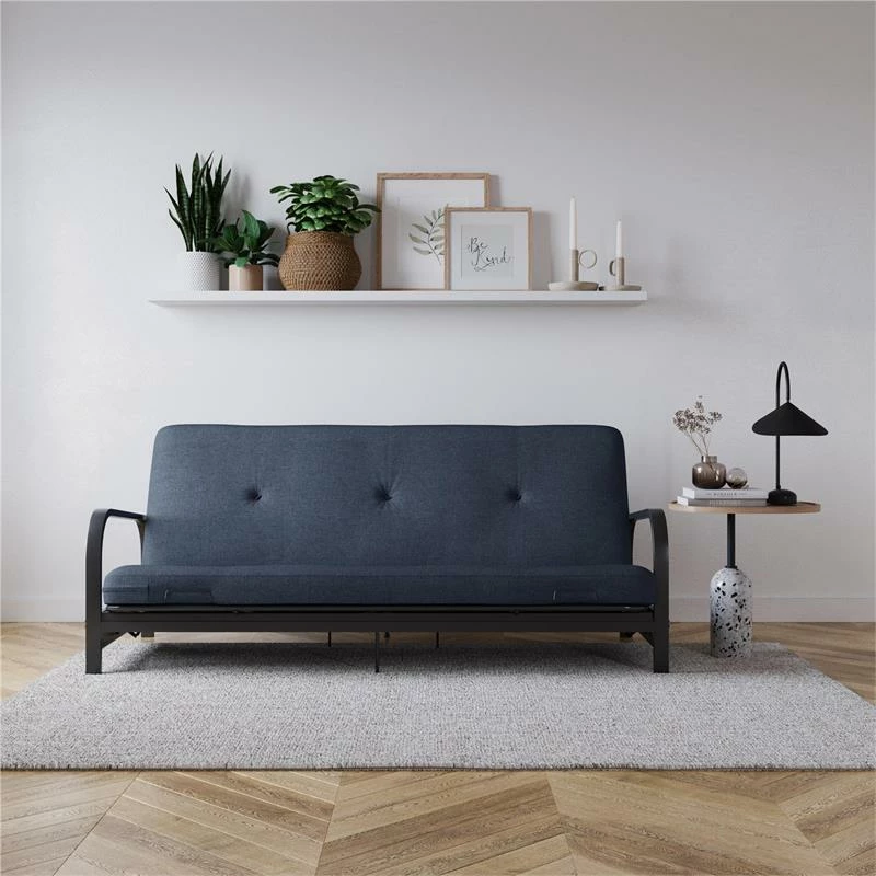 Coupon π DHP Zadie 6" Thermobonded High Density Futon Mattress Full Size In Navy Linen β 8 Coupon π DHP Zadie 6" Thermobonded High Density Futon Mattress Full Size In Navy Linen β - Image 6