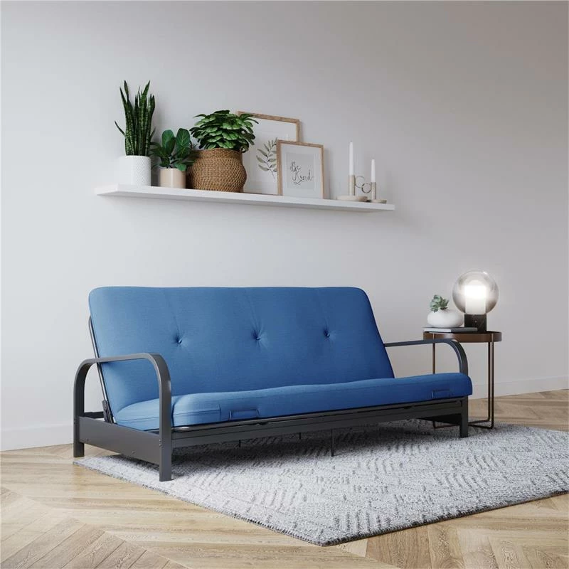 Discount ❤️ DHP Zadie 6" Thermobonded High Density Futon Mattress Full Size In Blue Linen ✨ 4 Discount ❤️ DHP Zadie 6" Thermobonded High Density Futon Mattress Full Size In Blue Linen ✨ - Image 2